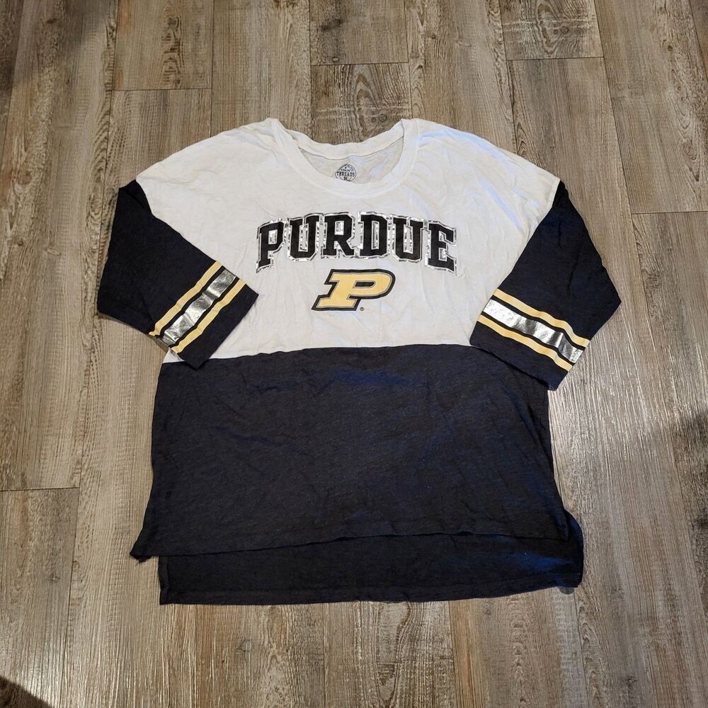 Rivalry Threads 91 University of Purdue Boilmakers Long Sleeve T-Shirt Womens XL